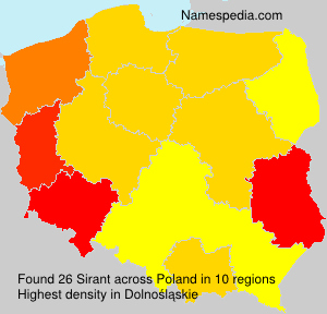 Surname Sirant in Poland Surname Sirant in Poland