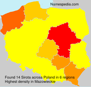 Surname Sirota in Poland Surname Sirota in Poland