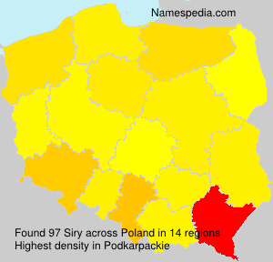 Surname Siry in Poland Surname Siry in Poland