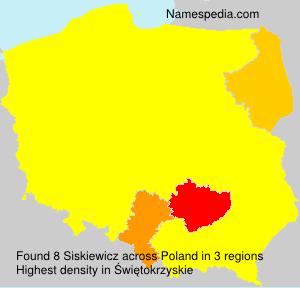 Surname Siskiewicz in Poland Surname Siskiewicz in Poland