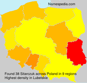 Surname Sitarczuk in Poland Surname Sitarczuk in Poland