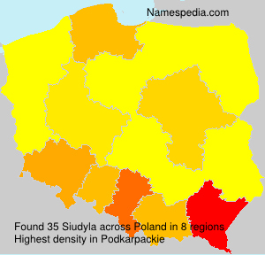 Surname Siudyla in Poland Surname Siudyla in Poland
