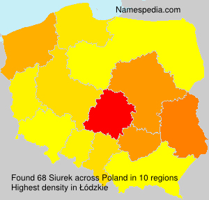 Surname Siurek in Poland Surname Siurek in Poland
