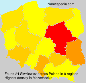 Surname Siwkiewicz in Poland Surname Siwkiewicz in Poland