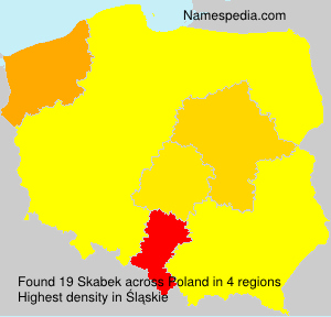 Surname Skabek in Poland Surname Skabek in Poland