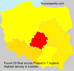 Surname Skal in Poland Surname Skal in Poland