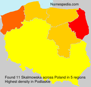 Surname Skalmowska in Poland Surname Skalmowska in Poland