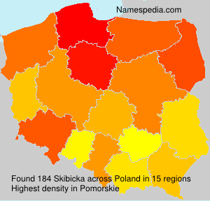 Surname Skibicka in Poland Surname Skibicka in Poland