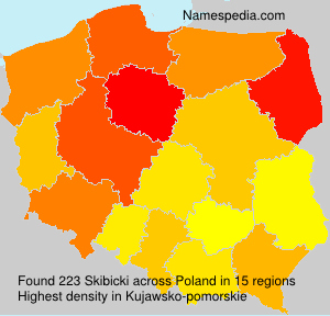 Surname Skibicki in Poland Surname Skibicki in Poland