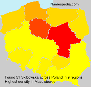 Surname Skibowska in Poland Surname Skibowska in Poland
