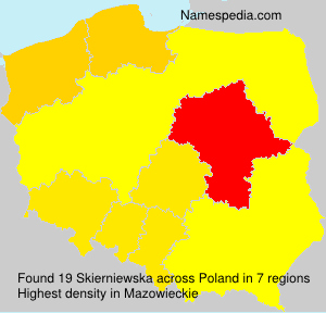Surname Skierniewska in Poland Surname Skierniewska in Poland