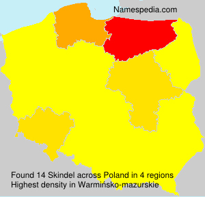 Surname Skindel in Poland Surname Skindel in Poland