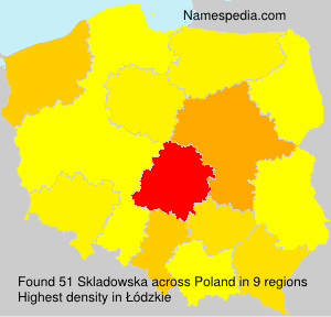 Surname Skladowska in Poland Surname Skladowska in Poland