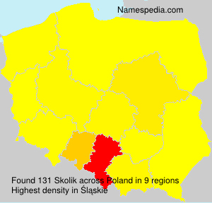 Surname Skolik in Poland Surname Skolik in Poland