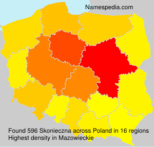Surname Skonieczna in Poland