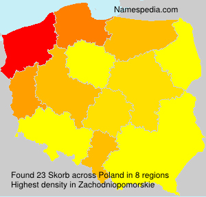 Surname Skorb in Poland Surname Skorb in Poland