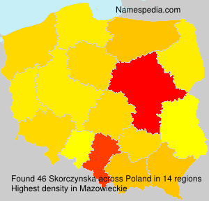 Surname Skorczynska in Poland Surname Skorczynska in Poland