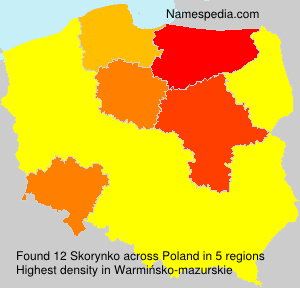 Surname Skorynko in Poland Surname Skorynko in Poland