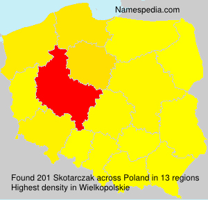 Surname Skotarczak in Poland