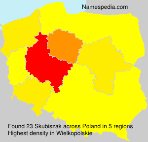 Surname Skubiszak in Poland Surname Skubiszak in Poland