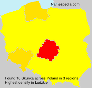 Surname Skunka in Poland Surname Skunka in Poland