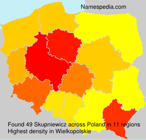 Surname Skupniewicz in Poland Surname Skupniewicz in Poland