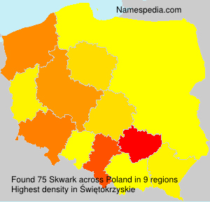 Surname Skwark in Poland Surname Skwark in Poland