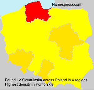 Surname Skwarlinska in Poland Surname Skwarlinska in Poland