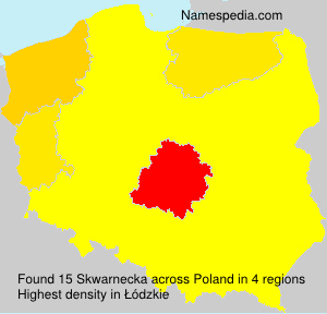 Surname Skwarnecka in Poland Surname Skwarnecka in Poland