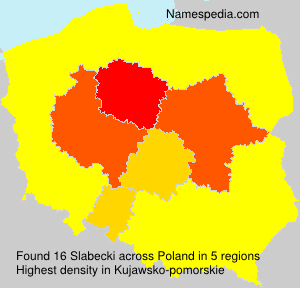 Surname Slabecki in Poland Surname Slabecki in Poland