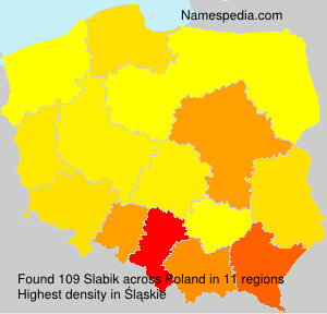 Surname Slabik in Poland Surname Slabik in Poland
