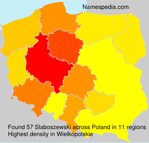 Surname Slaboszewski in Poland Surname Slaboszewski in Poland