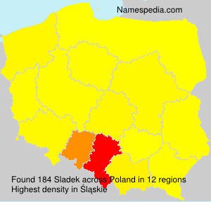 Surname Sladek in Poland Surname Sladek in Poland
