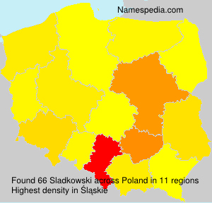 Surname Sladkowski in Poland Surname Sladkowski in Poland