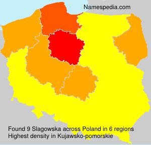 Surname Slagowska in Poland Surname Slagowska in Poland