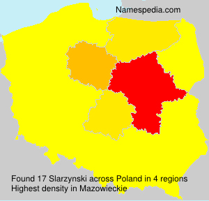 Surname Slarzynski in Poland Surname Slarzynski in Poland
