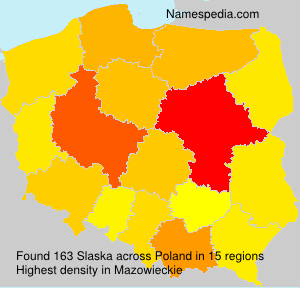 Surname Slaska in Poland Surname Slaska in Poland
