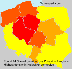 Surname Slawnikowski in Poland Surname Slawnikowski in Poland