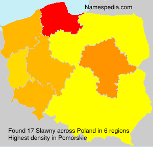 Surname Slawny in Poland Surname Slawny in Poland