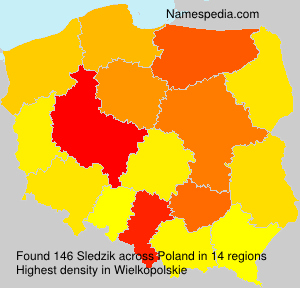 Surname Sledzik in Poland Surname Sledzik in Poland