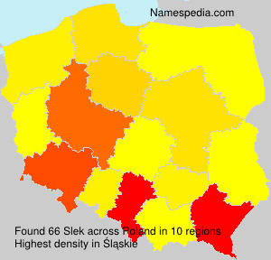 Surname Slek in Poland Surname Slek in Poland