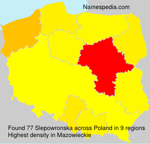 Surname Slepowronska in Poland Surname Slepowronska in Poland