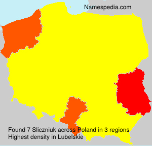 Surname Sliczniuk in Poland Surname Sliczniuk in Poland