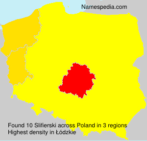 Surname Slifierski in Poland Surname Slifierski in Poland