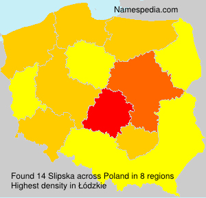 Surname Slipska in Poland Surname Slipska in Poland
