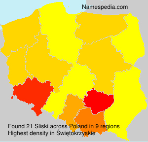 Surname Sliski in Poland Surname Sliski in Poland