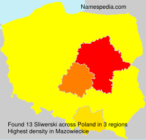 Surname Sliwerski in Poland Surname Sliwerski in Poland