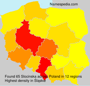 Surname Slocinska in Poland Surname Slocinska in Poland