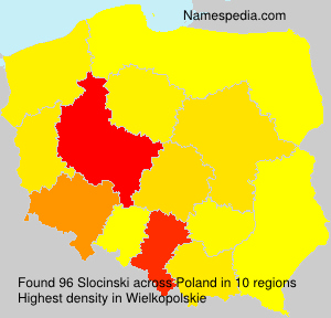 Surname Slocinski in Poland Surname Slocinski in Poland