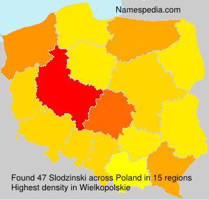 Surname Slodzinski in Poland Surname Slodzinski in Poland